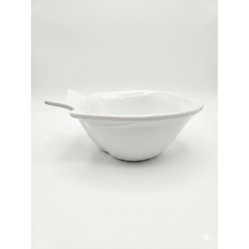 Chantal White Fish Shaped Ceramic Serving Bowl 2 Cup 91-FSB18 Vintage Bakeware